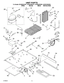 09 - Unit parts for Whirlpool Refrigerator GC5SHGXKB01 from AppliancePartsPros.com