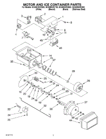 05 - Motor And Ice Container Parts parts for Whirlpool Refrigerator GC5SHGXKB00 from AppliancePartsPros.com