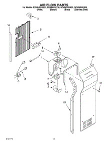 10 - Air Flow Parts parts for Whirlpool Refrigerator GC5SHGXKS00 from AppliancePartsPros.com
