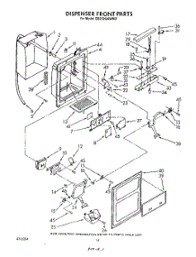 09 - Dispenser Front parts for Whirlpool Refrigerator ED27DQXWN01 from AppliancePartsPros.com
