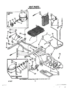 10 - Unit parts for Whirlpool Refrigerator ED27DQXWN10 from AppliancePartsPros.com