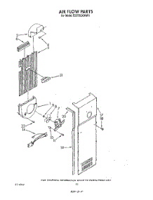 11 - Air Flow parts for Whirlpool Refrigerator ED27DQXWN01 from AppliancePartsPros.com
