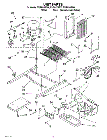 11 - Unit Parts parts for Whirlpool Refrigerator ES5FHAXSQ00 from AppliancePartsPros.com