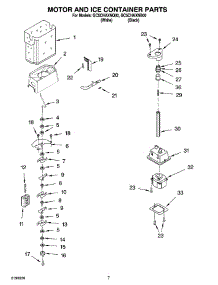 05 - Motor And Ice Container Parts parts for Whirlpool Refrigerator GC5CHAXNQ00 from AppliancePartsPros.com