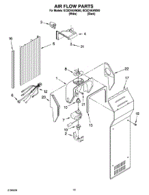 09 - Air Flow Parts parts for Whirlpool Refrigerator GC5CHAXNQ00 from AppliancePartsPros.com