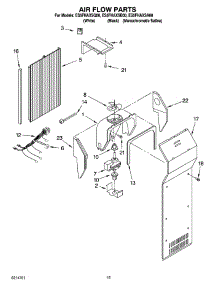 09 - Air Flow Parts parts for Whirlpool Refrigerator ES5FHAXSA00 from AppliancePartsPros.com