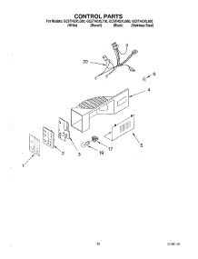 11 - Control parts for Whirlpool Refrigerator GC5THGXLQ00 from AppliancePartsPros.com