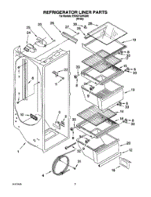 02 - Refrigerator Liner parts for Whirlpool Refrigerator ED0GTQXKQ00 from AppliancePartsPros.com