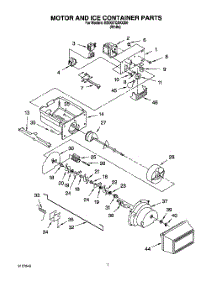 05 - Motor And Ice Container parts for Whirlpool Refrigerator ED0GTQXKQ00 from AppliancePartsPros.com