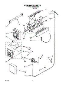 10 - Icemaker parts for Whirlpool Refrigerator ED0GTQXKQ00 from AppliancePartsPros.com