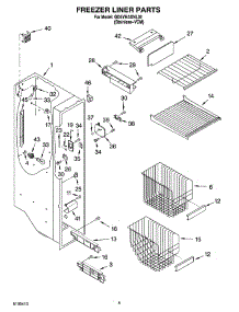 04 - Freezer Liner Parts parts for Whirlpool Refrigerator GD5YHAXNL02 from AppliancePartsPros.com