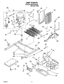 11 - Unit Parts parts for Whirlpool Refrigerator GD5YHAXNL02 from AppliancePartsPros.com