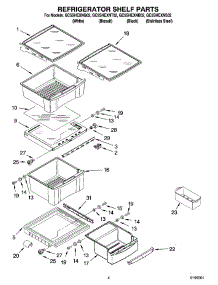 03 - Refrigerator Shelf Parts parts for Whirlpool Refrigerator GC5SHEXNB02 from AppliancePartsPros.com