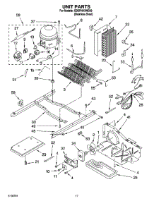 11 - Unit Parts parts for Whirlpool Refrigerator GD5PHAXMS00 from AppliancePartsPros.com