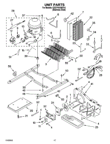 11 - Unit Parts parts for Whirlpool Refrigerator GD5PHAXMS10 from AppliancePartsPros.com