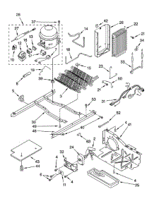 Unit parts for Whirlpool Refrigerator ED5LHGXNT00 from AppliancePartsPros.com