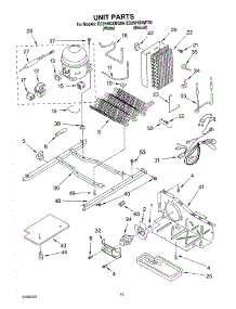 09 - Unit Parts parts for Whirlpool Refrigerator ED2NHGXMT00 from AppliancePartsPros.com