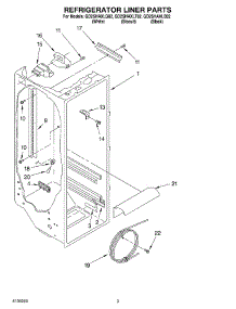 02 - Refrigerator Liner parts for Whirlpool Refrigerator GD2SHAXLT02 from AppliancePartsPros.com