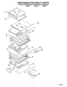03 - Refrigerator Shelf parts for Whirlpool Refrigerator GD2SHAXLT02 from AppliancePartsPros.com