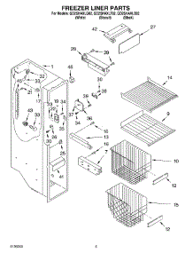 04 - Freezer Liner parts for Whirlpool Refrigerator GD2SHAXLT02 from AppliancePartsPros.com