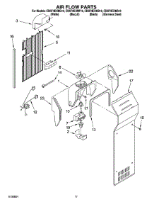 10 - Air Flow Parts parts for Whirlpool Refrigerator ED5FHEXMT10 from AppliancePartsPros.com