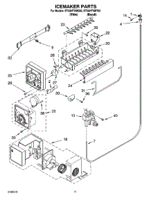 06 - Icemaker Parts parts for Whirlpool Refrigerator ET2AHTXMT02 from AppliancePartsPros.com