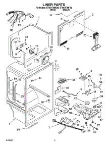 03 - Liner Parts parts for Whirlpool Refrigerator ET9AHTXMT02 from AppliancePartsPros.com