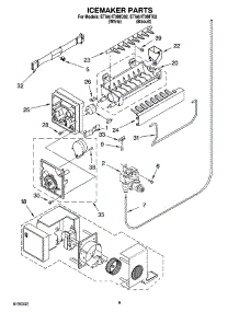 05 - Icemaker Parts parts for Whirlpool Refrigerator ET9AHTXMT02 from AppliancePartsPros.com