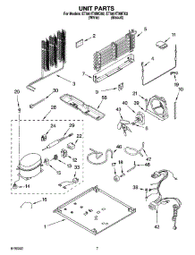 04 - Unit Parts parts for Whirlpool Refrigerator ET9AHTXMQ02 from AppliancePartsPros.com