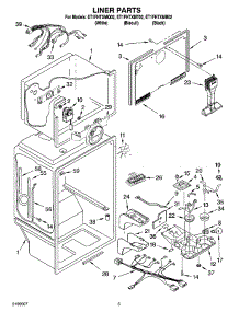 03 - Liner Parts parts for Whirlpool Refrigerator ET1FHTXMB02 from AppliancePartsPros.com