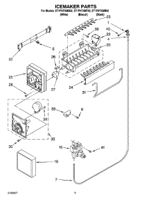 05 - Icemaker Parts parts for Whirlpool Refrigerator ET1FHTXMB02 from AppliancePartsPros.com