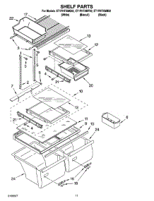 06 - Shelf Parts parts for Whirlpool Refrigerator ET1FHTXMB02 from AppliancePartsPros.com