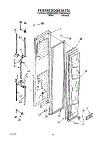 08 - Freezer Door, Lit / Optional parts for Whirlpool Refrigerator ED22DKXAW00 from AppliancePartsPros.com