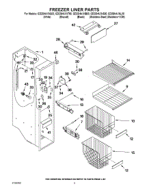 04 - Freezer Liner Parts parts for Whirlpool Refrigerator GD2SHAXNQ00 from AppliancePartsPros.com