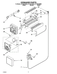06 - Icemaker Parts parts for Whirlpool Refrigerator GT1SHTXMB02 from AppliancePartsPros.com