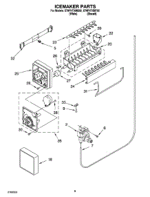 05 - Icemaker Parts parts for Whirlpool Refrigerator ET9FHTXMQ02 from AppliancePartsPros.com