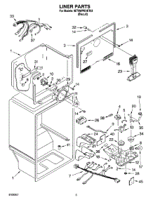 03 - Liner Parts parts for Whirlpool Refrigerator 8ET8WPKXKT03 from AppliancePartsPros.com