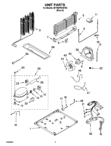 04 - Unit Parts parts for Whirlpool Refrigerator 8ET8WPKXKT03 from AppliancePartsPros.com