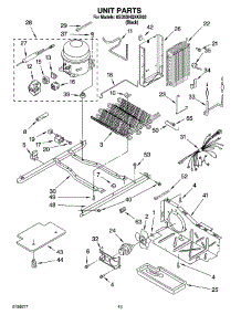09 - Unit Parts parts for Whirlpool Refrigerator 6GD5SHQXKB02 from AppliancePartsPros.com