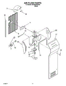 10 - Air Flow Parts parts for Whirlpool Refrigerator 6GD5SHQXKB02 from AppliancePartsPros.com