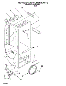 02 - Refrigerator Liner Parts parts for Whirlpool Refrigerator 6GD2SHQXKB02 from AppliancePartsPros.com