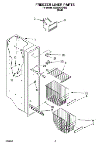 04 - Freezer Liner Parts parts for Whirlpool Refrigerator 6GD2SHQXKB02 from AppliancePartsPros.com