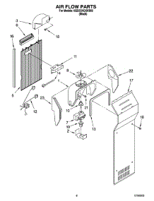 05 - Air Flow Parts parts for Whirlpool Refrigerator 6GD2SHQXKB02 from AppliancePartsPros.com