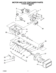 06 - Motor And Ice Container Parts parts for Whirlpool Refrigerator 6GD2SHQXKB02 from AppliancePartsPros.com