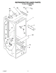 02 - Refrigerator Liner parts for Whirlpool Refrigerator 6ED2FHKXKQ01 from AppliancePartsPros.com