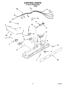 08 - Control parts for Whirlpool Refrigerator 6ED2FHKXKQ01 from AppliancePartsPros.com