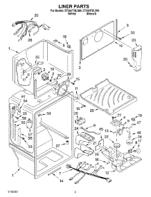02 - Liner parts for Whirlpool Refrigerator ET2AHTXLT00 from AppliancePartsPros.com