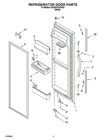 06 - Refrigerator Door Parts parts for Whirlpool Refrigerator 6GD5SHQXKB01 from AppliancePartsPros.com