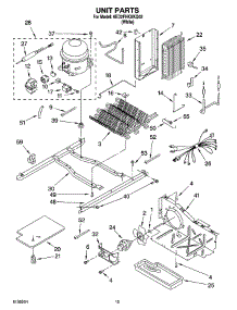 09 - Unit Parts, Parts Not Illustrated parts for Whirlpool Refrigerator 6ED2FHKXKQ03 from AppliancePartsPros.com