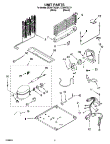 05 - Unit Parts parts for Whirlpool Refrigerator ET2AHTXLT01 from AppliancePartsPros.com